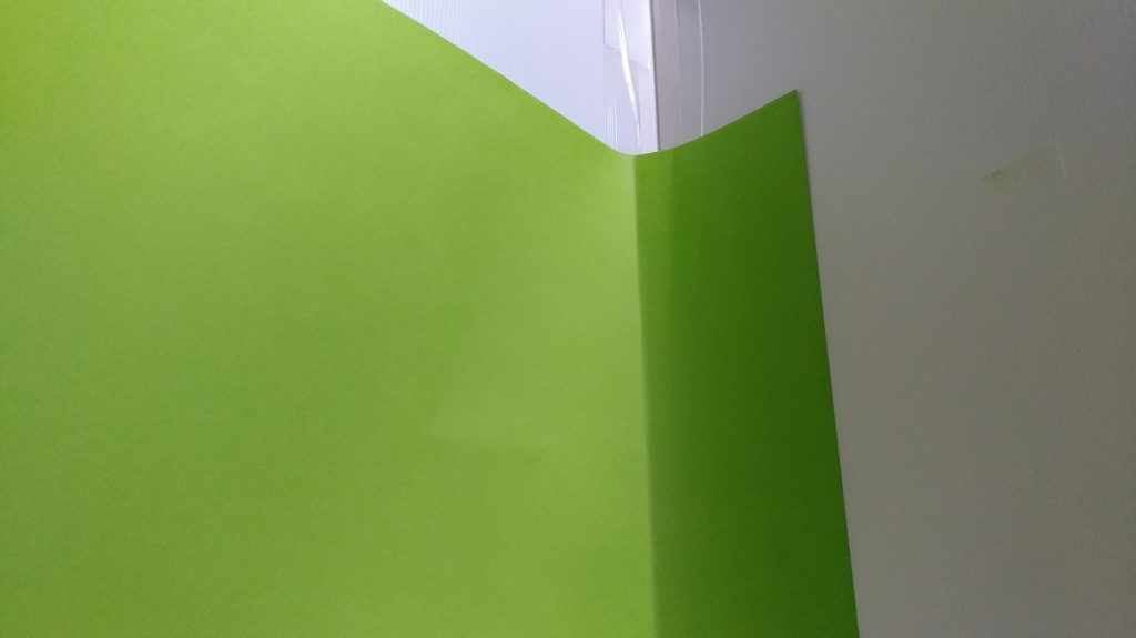 緑色の紙でグリーンバック制作
