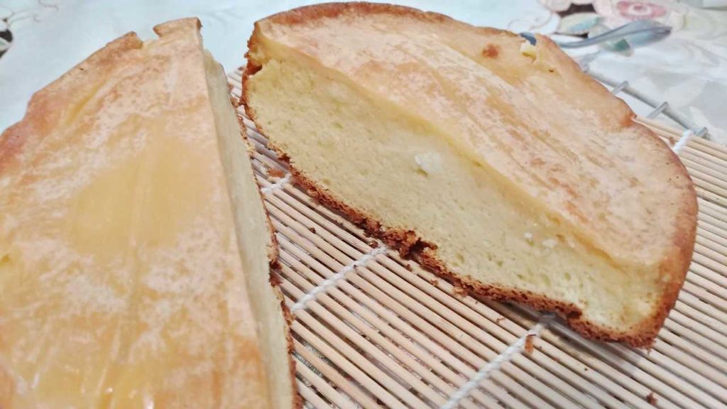 ノンオイルフライヤーで作った台湾カステラ「蜂蜜蛋糕」