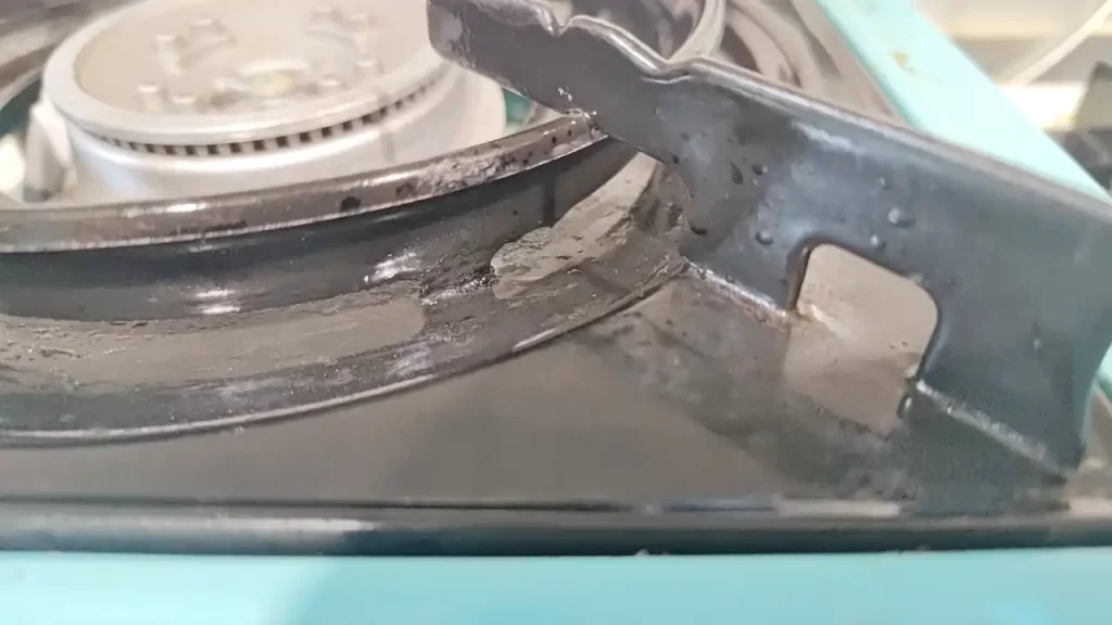 掃除した後の五徳