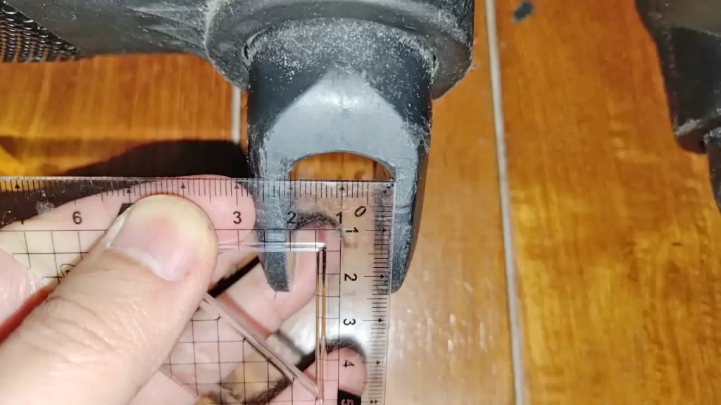 キャスターのサイズを計測