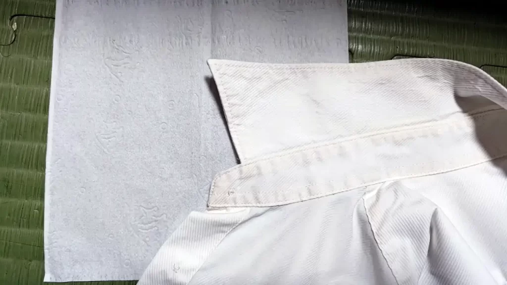 台所洗剤と歯ブラシで磨いた後